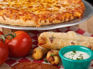 Pizza and pepperoni rolls