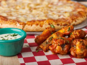 Pizza and wings